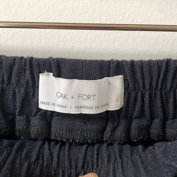 Oak + Fort dark blue/navy Joggers, cotton breathable summer pants, Sz S - Picture 4 of 7